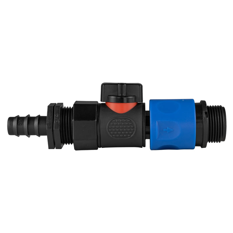 16mm Barbed Straight with BSPF-Quick Connect Valve & Hose Connector 3/4" BSPM - Home & Garden > Lawn & Garden > Watering & Irrigation > Garden Hose Fittings & Valves > Garden Hose Fittings Garden watering