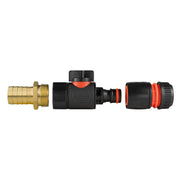 19mm Brass Barb with BSPF-Quick Connect Valve & Hose Connector Black - Home & Garden > Lawn & Garden > Watering & Irrigation > Garden Hose Fittings & Valves > Garden Hose Fittings Garden watering