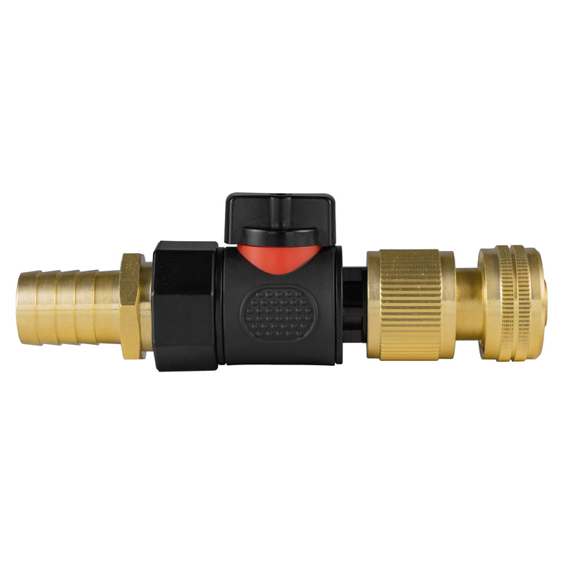 19mm Brass Barb with BSPF-Quick Connect Valve & Hose Connector Brass - Home & Garden > Lawn & Garden > Watering & Irrigation > Garden Hose Fittings & Valves > Garden Hose Fittings Garden watering