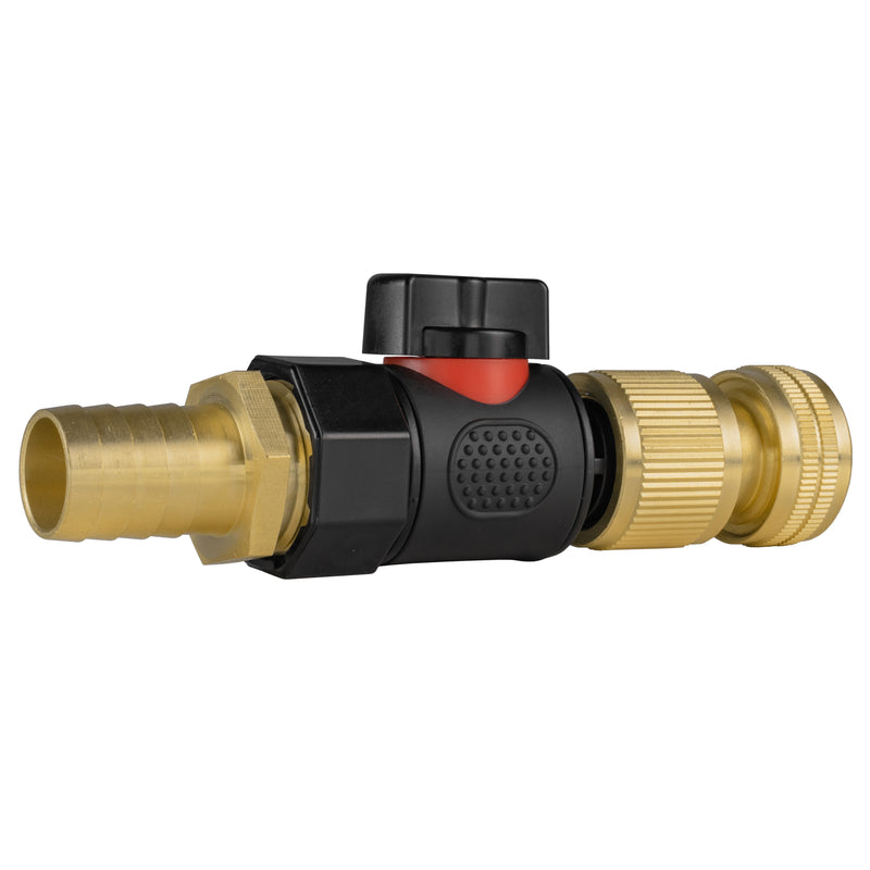 19mm Brass Barb with BSPF-Quick Connect Valve & Hose Connector Brass - Home & Garden > Lawn & Garden > Watering & Irrigation > Garden Hose Fittings & Valves > Garden Hose Fittings Garden watering