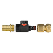 19mm Brass Barb with BSPF-Quick Connect Valve & Hose Connector Brass - Home & Garden > Lawn & Garden > Watering & Irrigation > Garden Hose Fittings & Valves > Garden Hose Fittings Garden watering