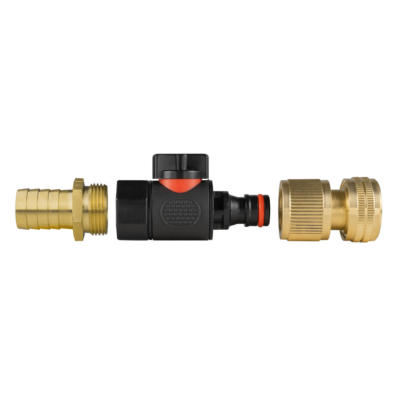 19mm Brass Barb with BSPF-Quick Connect Valve & Hose Connector Brass - Home & Garden > Lawn & Garden > Watering & Irrigation > Garden Hose Fittings & Valves > Garden Hose Fittings Garden watering