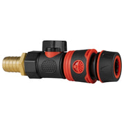 19mm Brass Barb with BSPF-Quick Connect Valve & Hose Connector Black Soft - Home & Garden > Lawn & Garden > Watering & Irrigation > Garden Hose Fittings & Valves > Garden Hose Fittings Garden watering