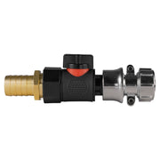 19mm Brass Barb with BSPF-Quick Connect Valve & Hose Connector Zinc - Home & Garden > Lawn & Garden Garden watering