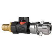 19mm Brass Barb with BSPF-Quick Connect Valve & Hose Connector Zinc - Home & Garden > Lawn & Garden Garden watering