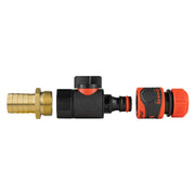 19mm Brass Barb with BSPF-Quick Connect Valve & Hose Connector Lock - Home & Garden > Lawn & Garden Garden watering