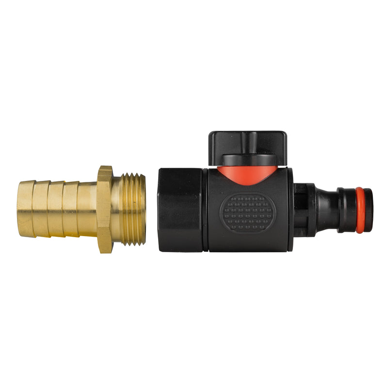Brass Barb with BSPF Thread-Quick Connect Male Valve - Home & Garden > Lawn & Garden > Watering & Irrigation > Garden Hose Fittings & Valves > Garden Hose Fittings Garden watering