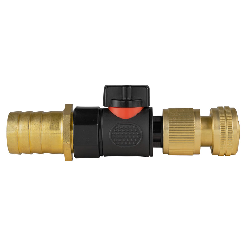 25mm Brass Barb with BSPF-Quick Connect Valve & Hose Connector Brass - Home & Garden > Lawn & Garden > Watering & Irrigation > Garden Hose Fittings & Valves > Garden Hose Fittings Garden watering