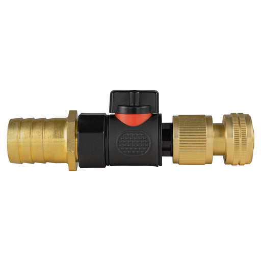 25mm Brass Barb with BSPF-Quick Connect Valve & Hose Connector Brass - Home & Garden > Lawn & Garden > Watering & Irrigation > Garden Hose Fittings & Valves > Garden Hose Fittings Garden watering