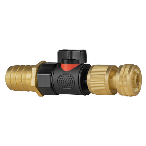 25mm Brass Barb with BSPF-Quick Connect Valve & Hose Connector Brass - Home & Garden > Lawn & Garden > Watering & Irrigation > Garden Hose Fittings & Valves > Garden Hose Fittings Garden watering