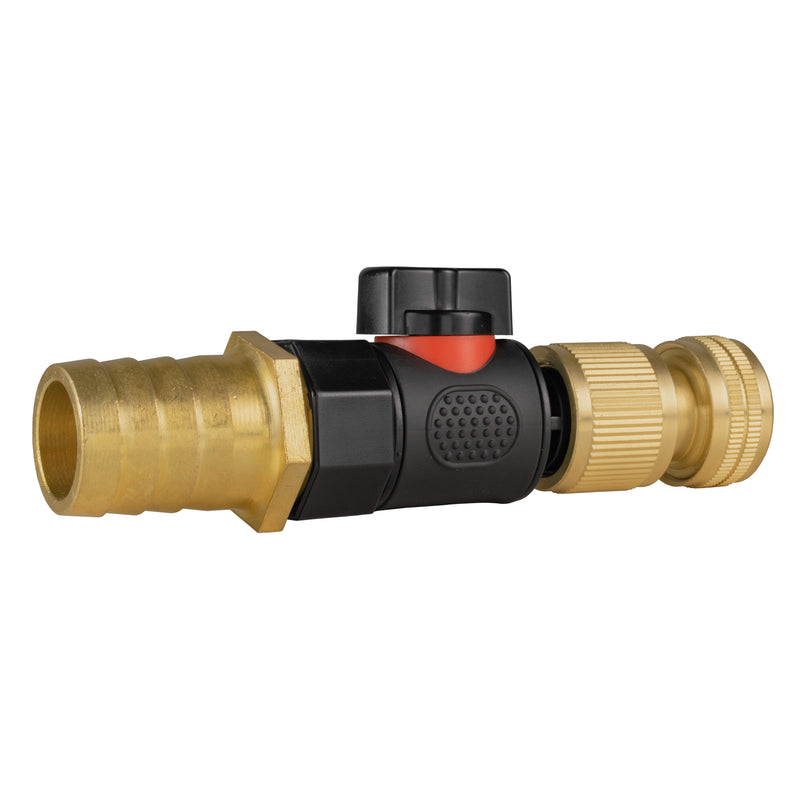 25mm Brass Barb with BSPF-Quick Connect Valve & Hose Connector Brass - Home & Garden > Lawn & Garden > Watering & Irrigation > Garden Hose Fittings & Valves > Garden Hose Fittings Garden watering