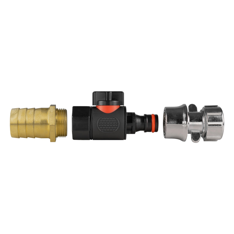 25mm Brass Barb with BSPF-Quick Connect Valve & Hose Connector Zinc - Home & Garden > Lawn & Garden Garden watering