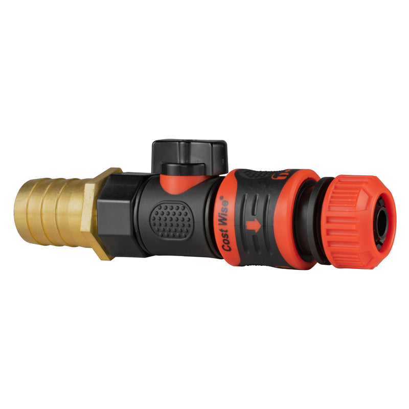 25mm Brass Barb with BSPF-Quick Connect Valve & Hose Connector Lock - Home & Garden > Lawn & Garden Garden watering