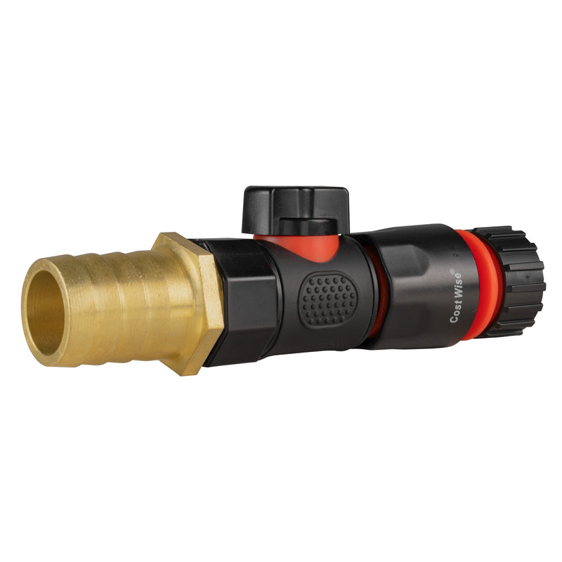 25mm Brass Barb with BSPF-Quick Connect Valve & Hose Connector 4mm Barb - Home & Garden > Lawn & Garden Garden watering