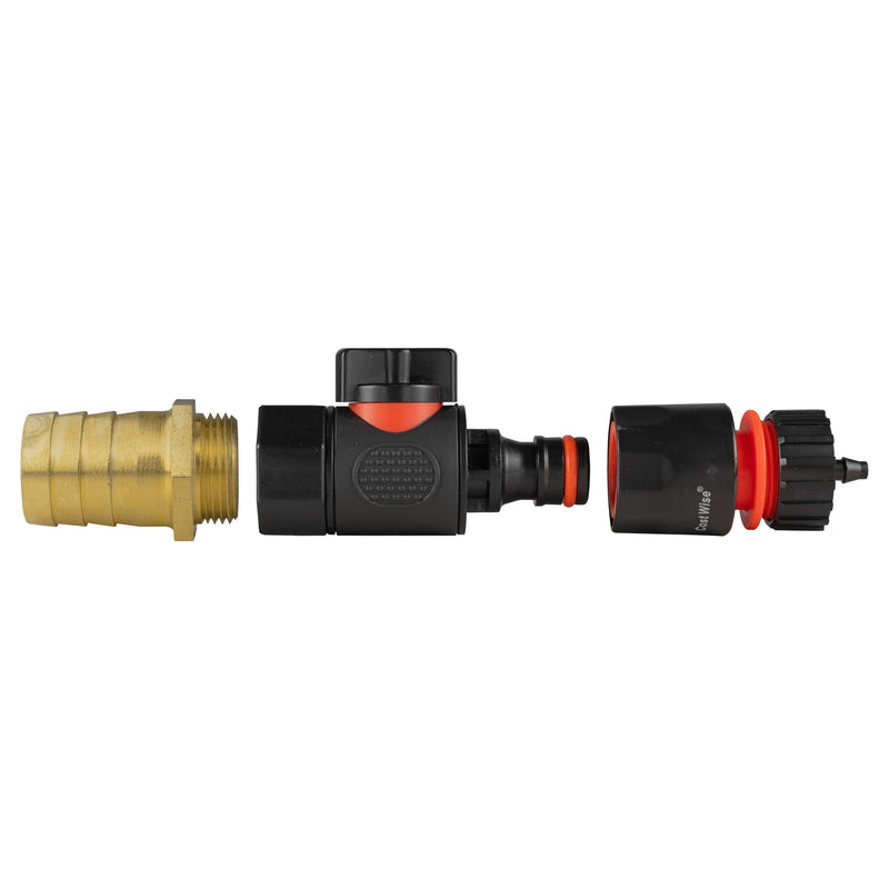 25mm Brass Barb with BSPF-Quick Connect Valve & Hose Connector 4mm Barb - Home & Garden > Lawn & Garden Garden watering