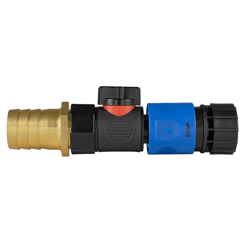 25mm Brass Barb with BSPF-Quick Connect Valve & Hose Connector 3/4" BSPF - Home & Garden > Lawn & Garden > Watering & Irrigation > Garden Hose Fittings & Valves > Garden Hose Fittings Garden watering
