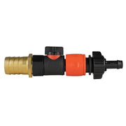 25mm Brass Barb with BSPF-Quick Connect Valve & Hose Connector 16mm Barb - Home & Garden > Lawn & Garden > Watering & Irrigation > Garden Hose Fittings & Valves > Garden Hose Fittings Garden watering