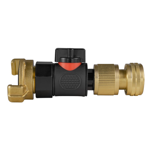 Geka Type Connector with BSPF-Quick Connect Valve & Hose Connector Brass - Home & Garden > Lawn & Garden > Watering & Irrigation > Garden Hose Fittings & Valves > Garden Hose Fittings Garden watering