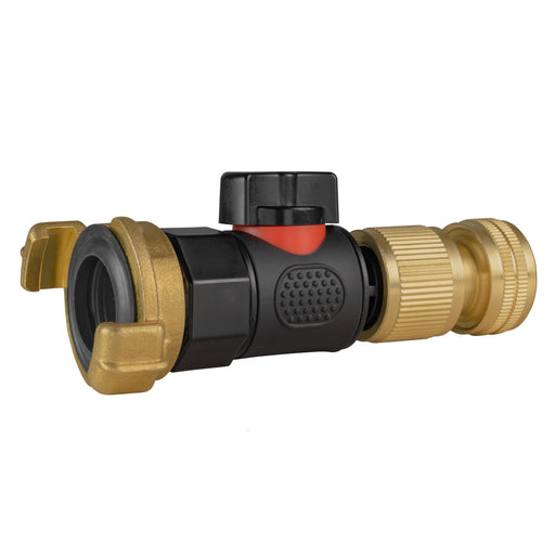 Geka Type Connector with BSPF-Quick Connect Valve & Hose Connector Brass - Home & Garden > Lawn & Garden > Watering & Irrigation > Garden Hose Fittings & Valves > Garden Hose Fittings Garden watering