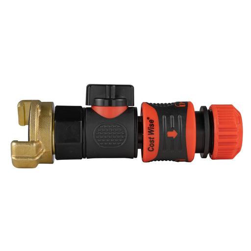 Geka Type Connector with BSPF-Quick Connect Valve & Hose Connector Lock - Home & Garden > Lawn & Garden Garden watering