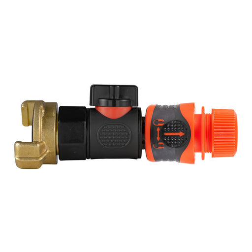Geka Type Connector with BSPF-Quick Connect Valve & Hose Connector Lock - Home & Garden > Lawn & Garden Garden watering
