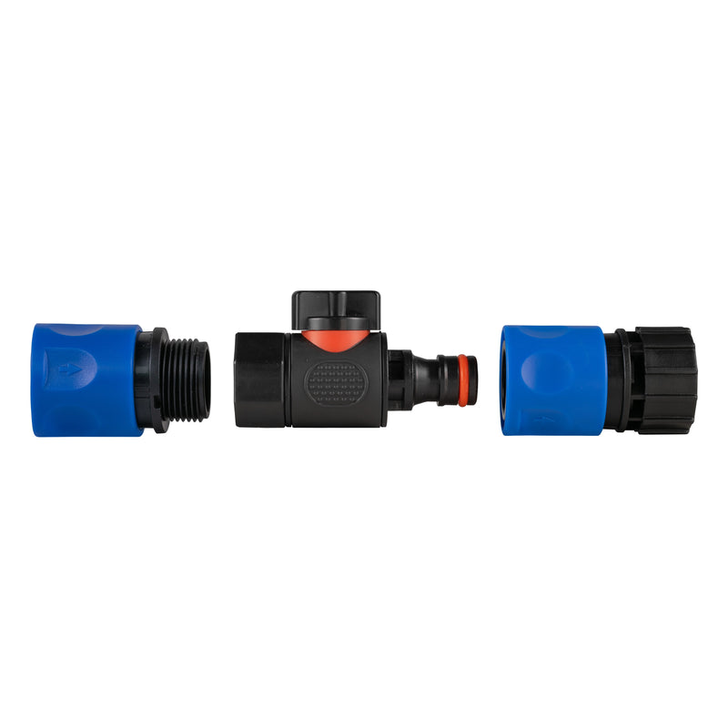 Hose Connector Blue with BSPF- Quick Connect Valve & Hose Connector Black - Home & Garden > Lawn & Garden Garden watering
