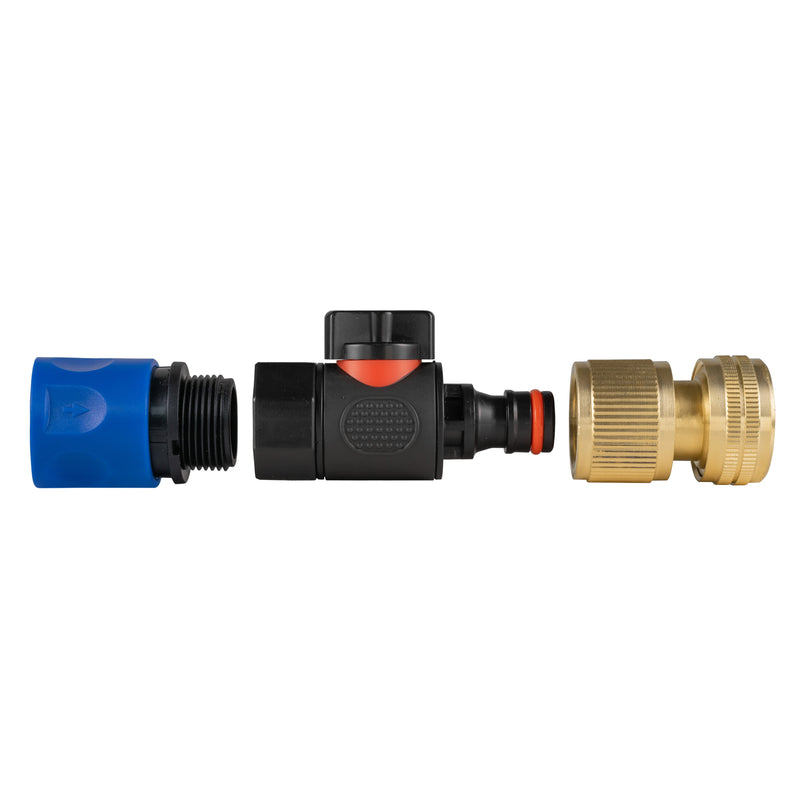 Hose Connector Blue with BSPF- Quick Connect Valve & Hose Connector Brass - Home & Garden > Lawn & Garden Garden watering