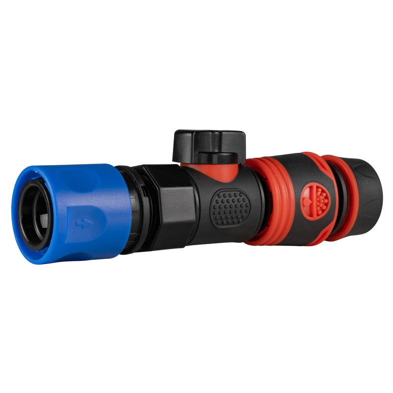 Hose Connector Blue with BSPF- Quick Connect Valve & Hose Connector Black Soft - Home & Garden > Lawn & Garden Garden watering