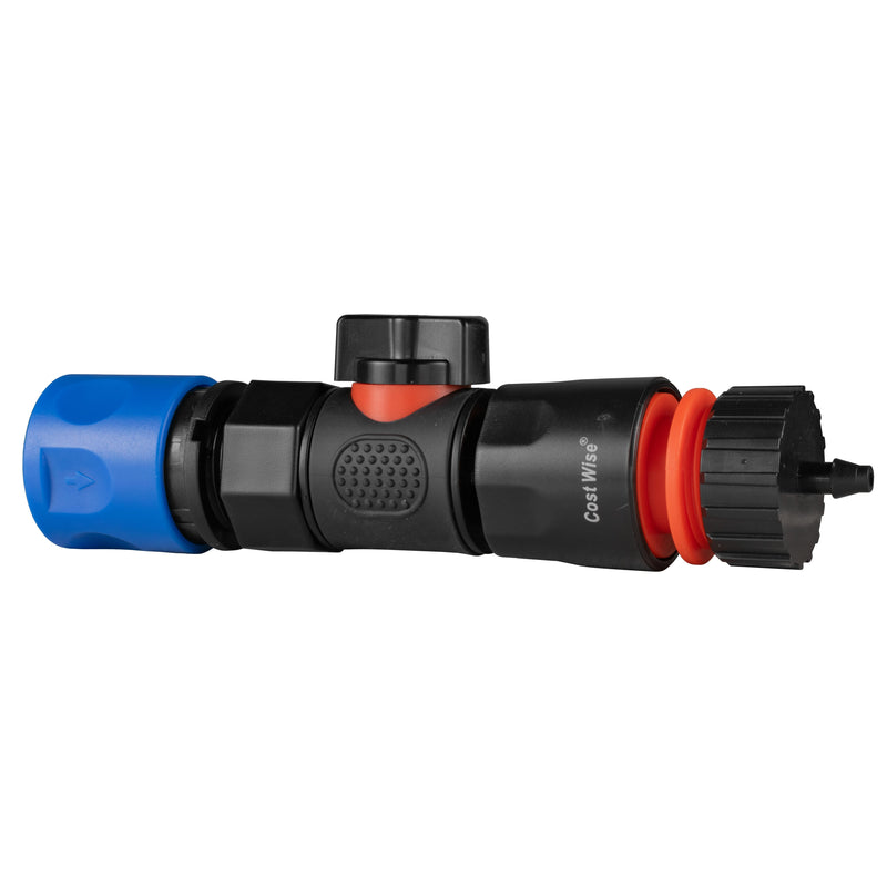 Hose Connector Blue with BSPF- Quick Connect Valve & Hose Connector 4mm Barb - Home & Garden > Lawn & Garden Garden watering