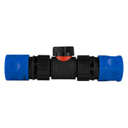 In-Line BSPM Valve with 2 x Hose Connectors Blue - Home & Garden > Lawn & Garden Garden watering