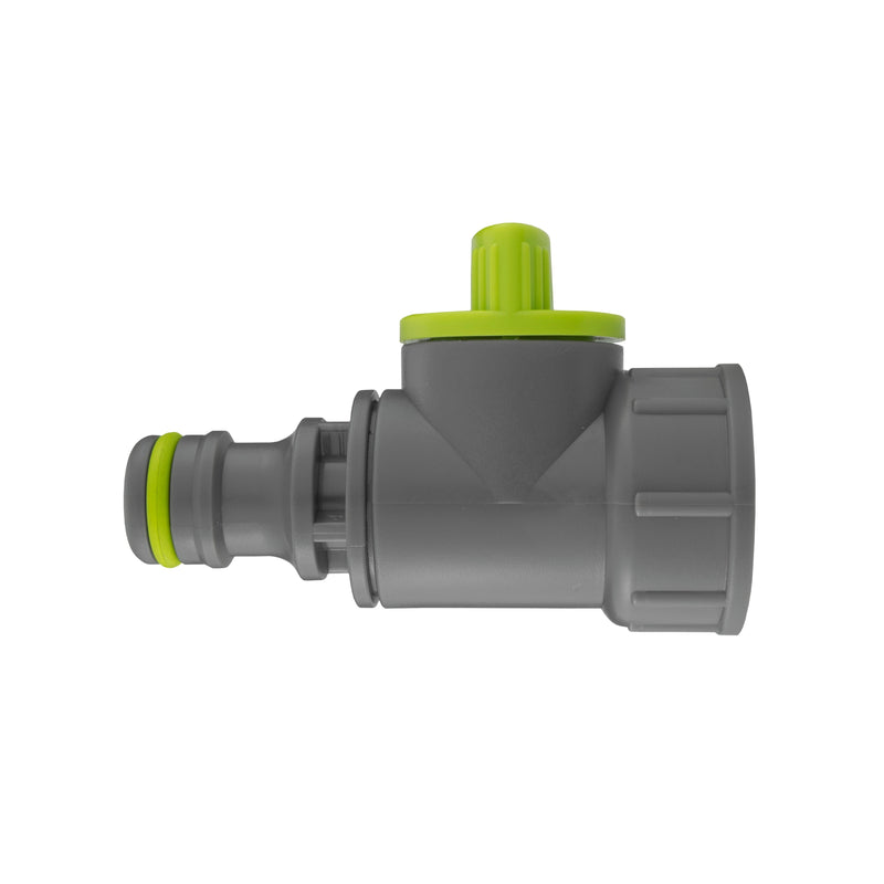 IBC 2” S60X6 Cap with ¾” BSP – Click Lock Valve Lime - Home & Garden > Lawn & Garden