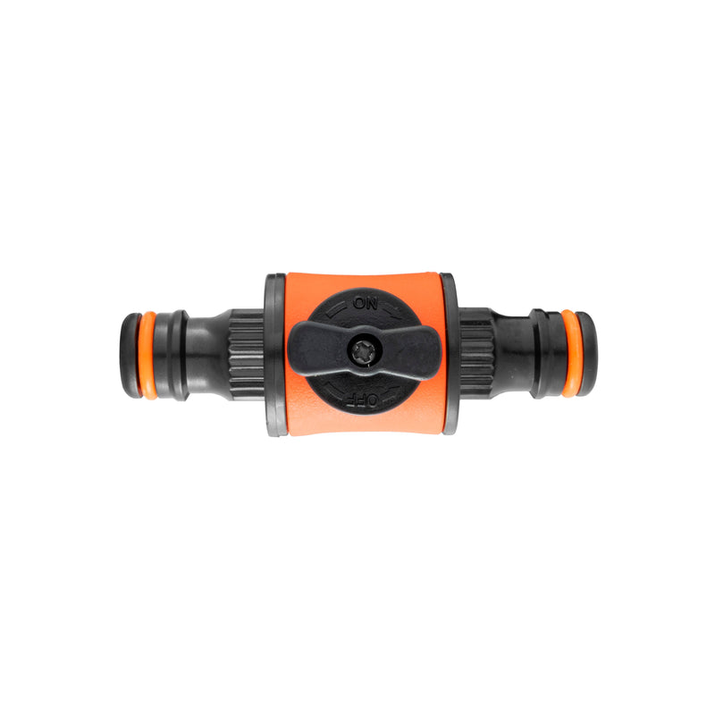 Cost Wise Snap On Male-Male In Line Valve Black/Orange - Home & Garden > Lawn & Garden > Watering & Irrigation > Garden Hose Fittings & Valves Garden watering
