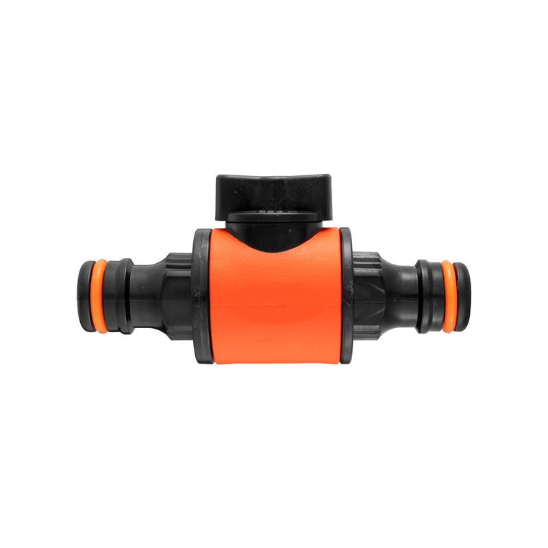 Cost Wise Snap On Male-Male In Line Valve Black/Orange - Home & Garden > Lawn & Garden > Watering & Irrigation > Garden Hose Fittings & Valves Garden watering
