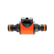 Cost Wise Snap On Male-Male In Line Valve Black/Orange - Home & Garden > Lawn & Garden > Watering & Irrigation > Garden Hose Fittings & Valves Garden watering