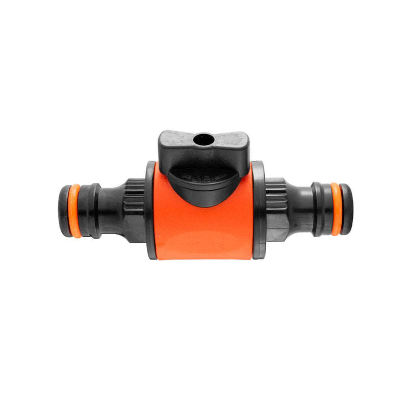 Cost Wise Snap On Male-Male In Line Valve Black/Orange - Home & Garden > Lawn & Garden > Watering & Irrigation > Garden Hose Fittings & Valves Garden watering