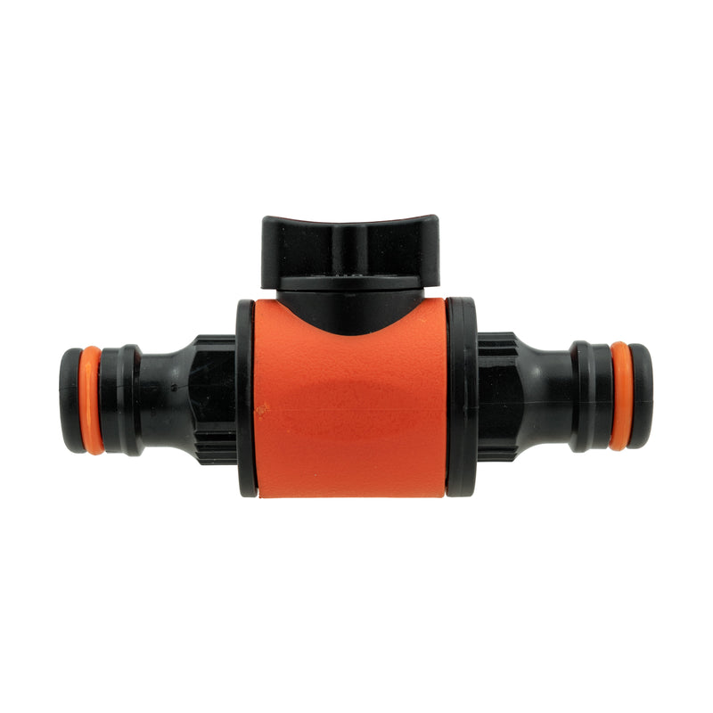 Cost Wise Snap On Male-Male In Line Valve Black/Orange - Home & Garden > Lawn & Garden > Watering & Irrigation > Garden Hose Fittings & Valves Garden watering