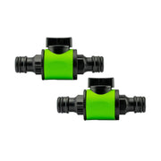 Cost Wise Snap On Male-Male In Line Valve Kit Black/Green - Home & Garden > Lawn & Garden > Watering & Irrigation > Garden Hose Fittings & Valves Garden watering