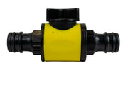 Cost Wise Snap On Male-Male In Line Valve Kit Yellow/Black - Home & Garden > Lawn & Garden > Watering & Irrigation > Garden Hose Fittings & Valves Garden watering
