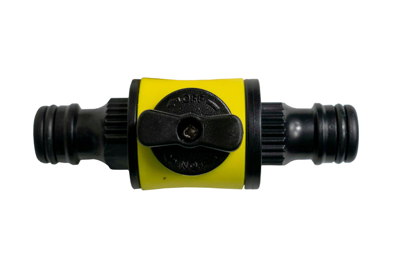 Cost Wise Snap On Male-Male In Line Valve Kit Yellow/Black - Home & Garden > Lawn & Garden > Watering & Irrigation > Garden Hose Fittings & Valves Garden watering