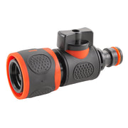 In Line Soft Touch Valve Snap-On Female To Male Black - Home & Garden > Lawn & Garden > Watering & Irrigation > Garden Hose Fittings & Valves Garden watering