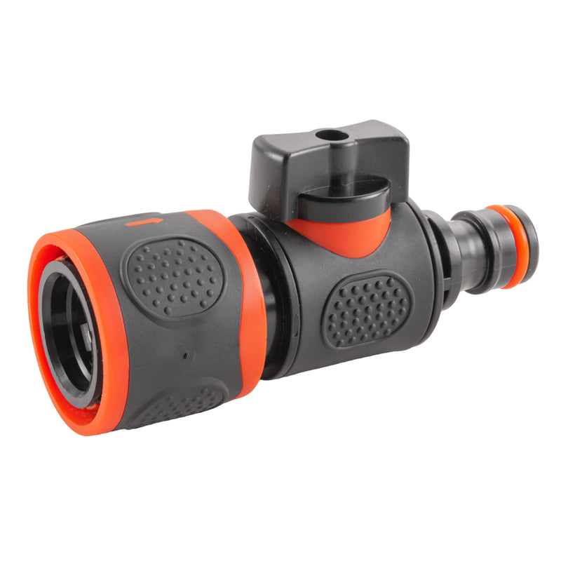 In Line Soft Touch Valve Snap-On Female To Male Black - Home & Garden > Lawn & Garden > Watering & Irrigation > Garden Hose Fittings & Valves Garden watering