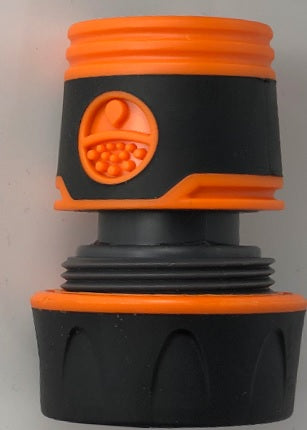 Female Soft Touch Hose Connector 1/2" or 5/8" Hose, Black - Home & Garden > Lawn & Garden > Watering & Irrigation > Garden Hose Fittings & Valves Garden watering
