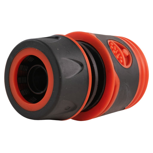 Female Soft Touch Hose Connector 1/2" or 5/8" Hose, Black - Home & Garden > Lawn & Garden > Watering & Irrigation > Garden Hose Fittings & Valves Garden watering