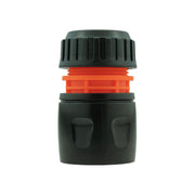 Female Hose Connector, 1/2" or 5/8" Hose, Black/Orange - Home & Garden > Lawn & Garden Garden watering