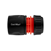 Female Hose Connector, 1/2" or 5/8" Hose, Black/Orange - Home & Garden > Lawn & Garden Garden watering