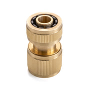 Three Way Tap Splitter Brass 3/4" BSP with Quick Connect and Hose Fittings - Garden watering