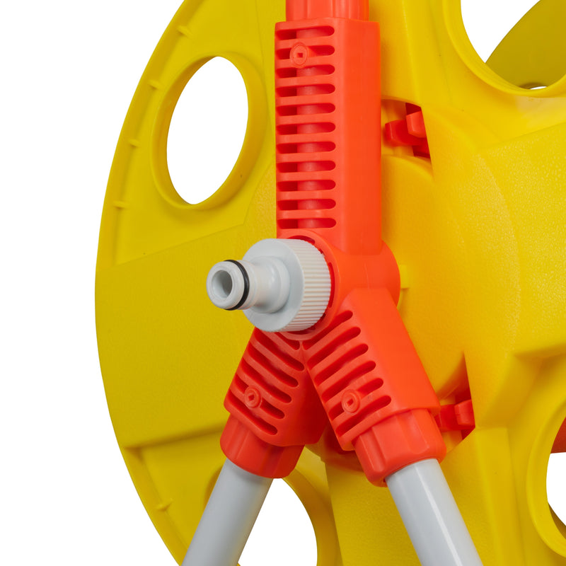 Hose Reel for 20m 1/2" Garden Hose Yellow - Home & Garden > Lawn & Garden > Watering & Irrigation > Garden Hoses Hose Reel