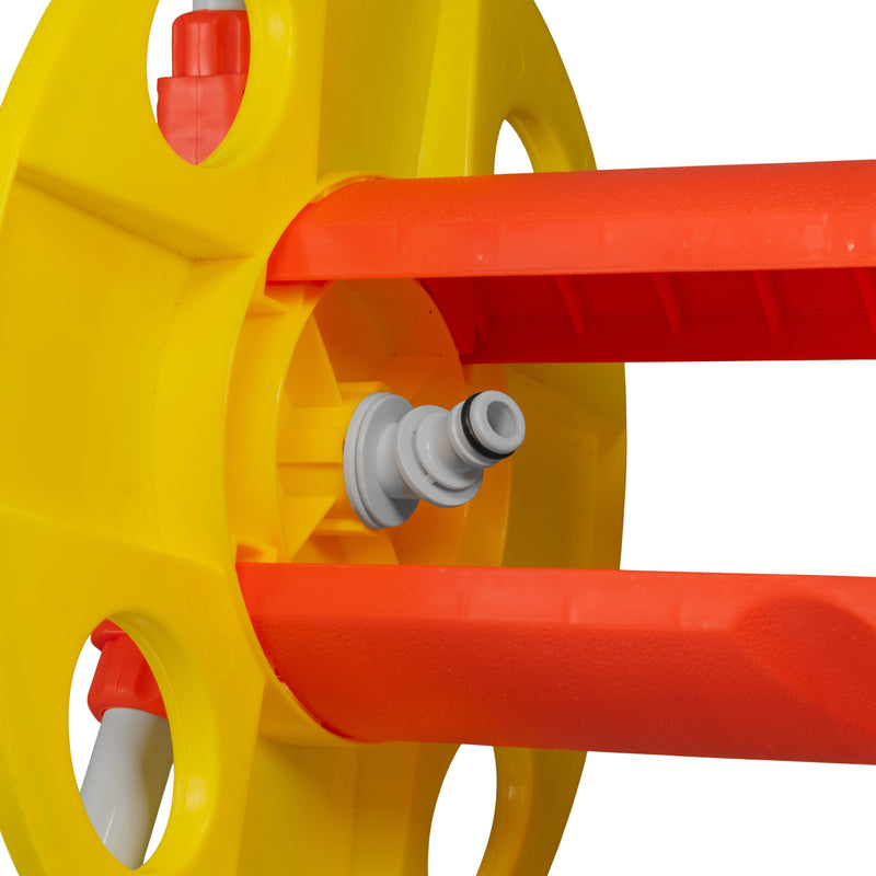 Hose Reel for 20m 1/2" Garden Hose Yellow - Home & Garden > Lawn & Garden > Watering & Irrigation > Garden Hoses Hose Reel