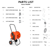 Hose Cart with Wheels for 60m 1/2" Garden Hose CW - Home & Garden > Lawn & Garden > Watering & Irrigation > Garden Hoses Hose Reel