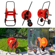 Hose Cart with Wheels for 60m 1/2" Garden Hose CW - Home & Garden > Lawn & Garden > Watering & Irrigation > Garden Hoses Hose Reel